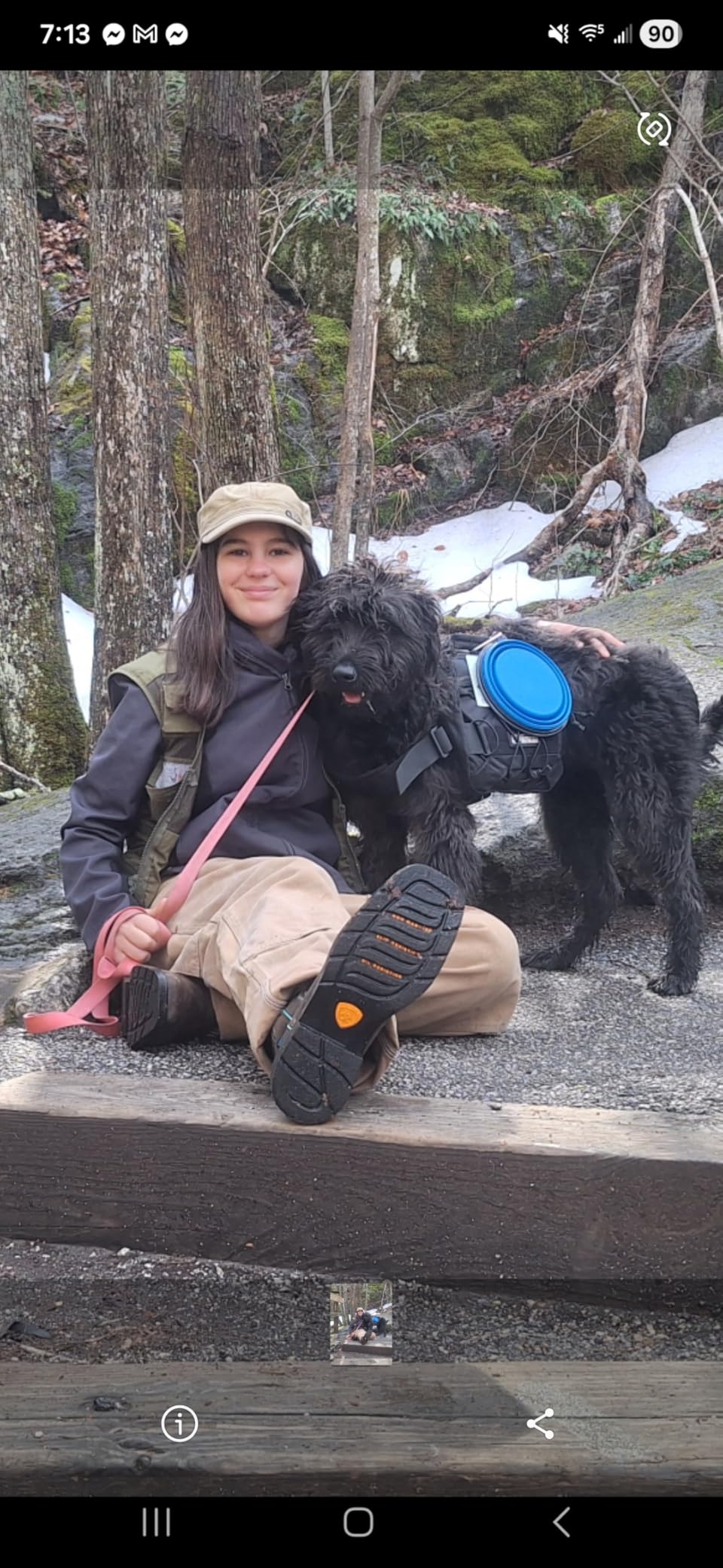 EXCELLENT ELITE SPANKER Nylon Dog Backpack with 2 Side Pockets for Hiking | Adjustable Tactical Dog Pack Hound Saddle Bag Harness for Medium & Large Dog Traveling Camping Walking Training Running customer photo 1
