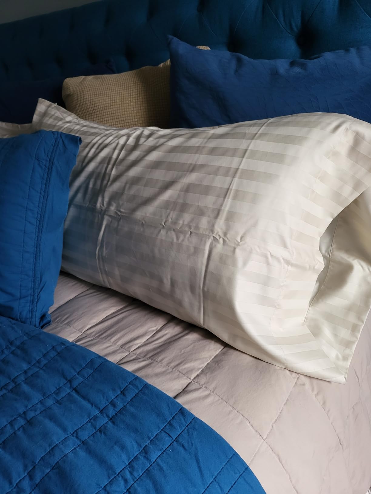 Softest 100% Cotton Sateen Queen Sheets, 4 Pcs, White | 500 Thread Count Backed by Good Housekeeping Seal, 16