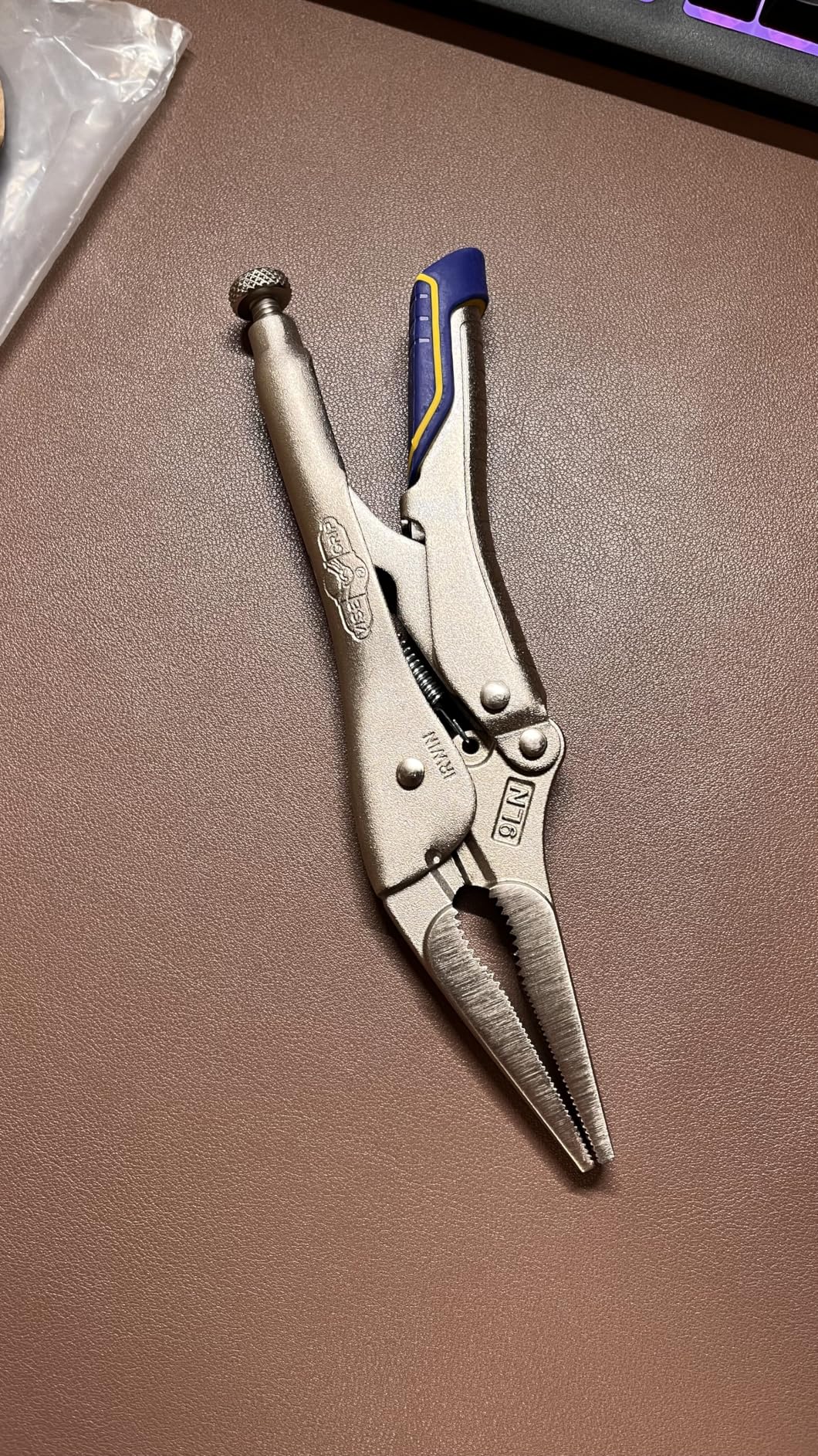 VISE-GRIP Locking Pliers, Fast Release, Long Nose with Wire Cutter, 9-Inch (IRHT82582) customer photo 2