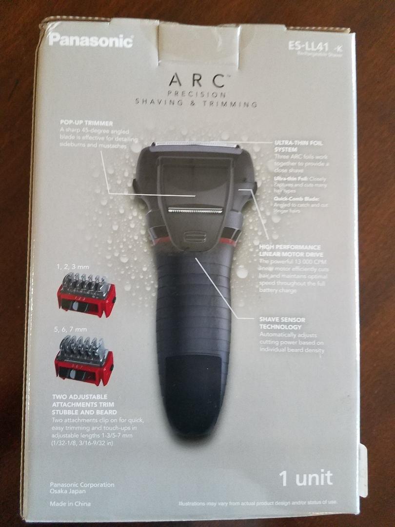 Hybrid Wet Dry Shaver, Trimmer & Detailer with Two Adjustable Trim Attachments, Pop-up Precision Detail Trimmer & Shave Sensor Technology Cordless Razor for Men - ES-LL41-K (Black) customer photo 2