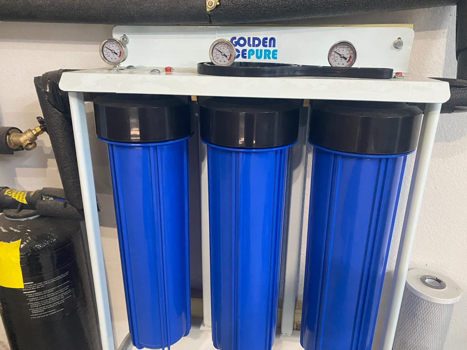A. O. Smith Whole House Sediment Filter | Valve-in-Head | AO-WH-PREV | NSF Certified | Protects Appliances, Reduces Sediment | Whole Home Filtration | 3/4