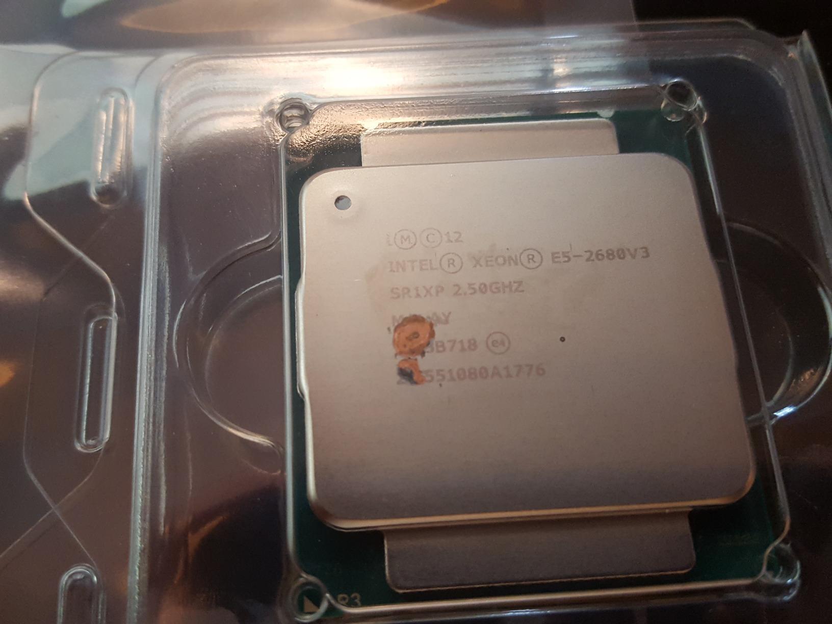 Intel Xeon E5-2680 v3 Twelve-Core Haswell Processor 2.5GHz 9.6GT/s 30MB LGA 2011-v3 CPU OEM CM806440 (Renewed) customer photo 1