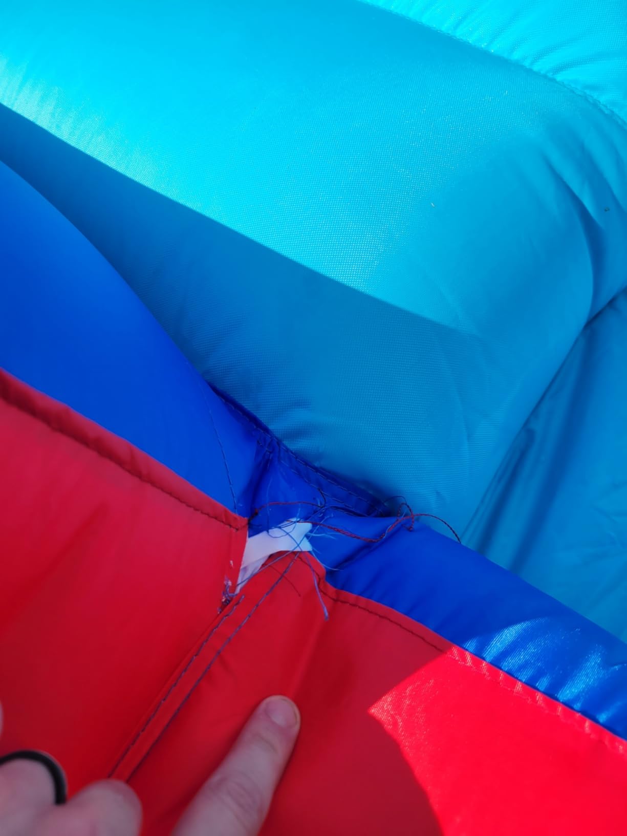 Sunny & Fun Deluxe Inflatable Water Slide Park with Climbing wall & Tunnel | Heavy-Duty Oxford Blow-Up Water Park for Kids Backyard with Splash Pool, Air Blower & Carry Bag | Easy Setup customer photo 2