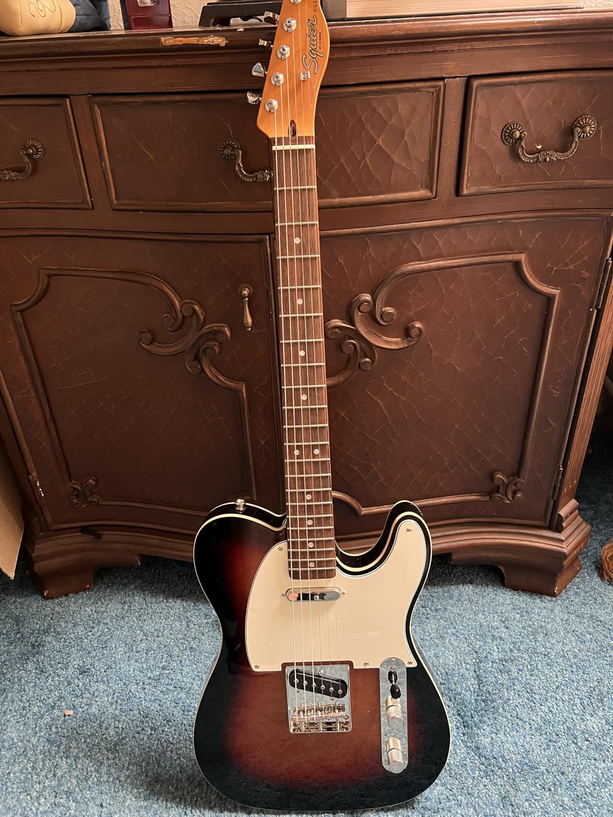 Squier Classic Vibe 60s Custom Telecaster Electric Guitar, 3-Color Sunburst customer photo 2