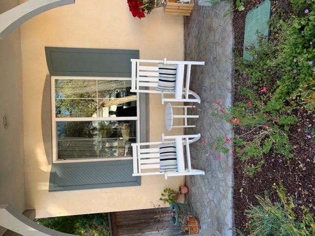 POLYWOOD Estate 3-Piece Rocking Chair Set, Outdoor Patio Furniture, Front Porch Rockers with Side Table, HDPE, Fade-Proof, Black, Made in USA customer photo 2