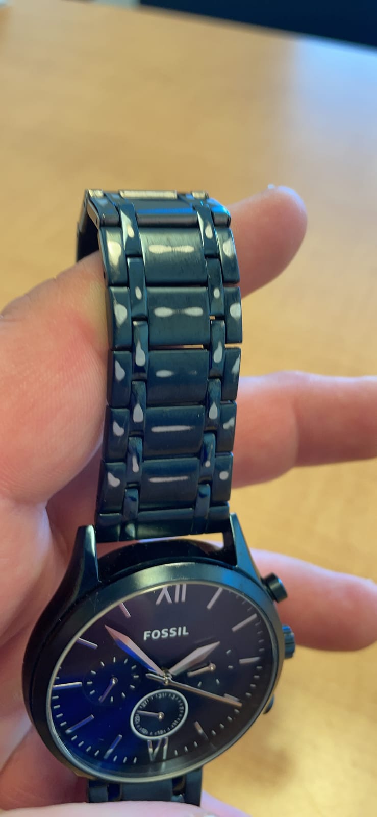 Fenmore Midsize Multifunction Navy Stainless Steel Watch customer photo 2