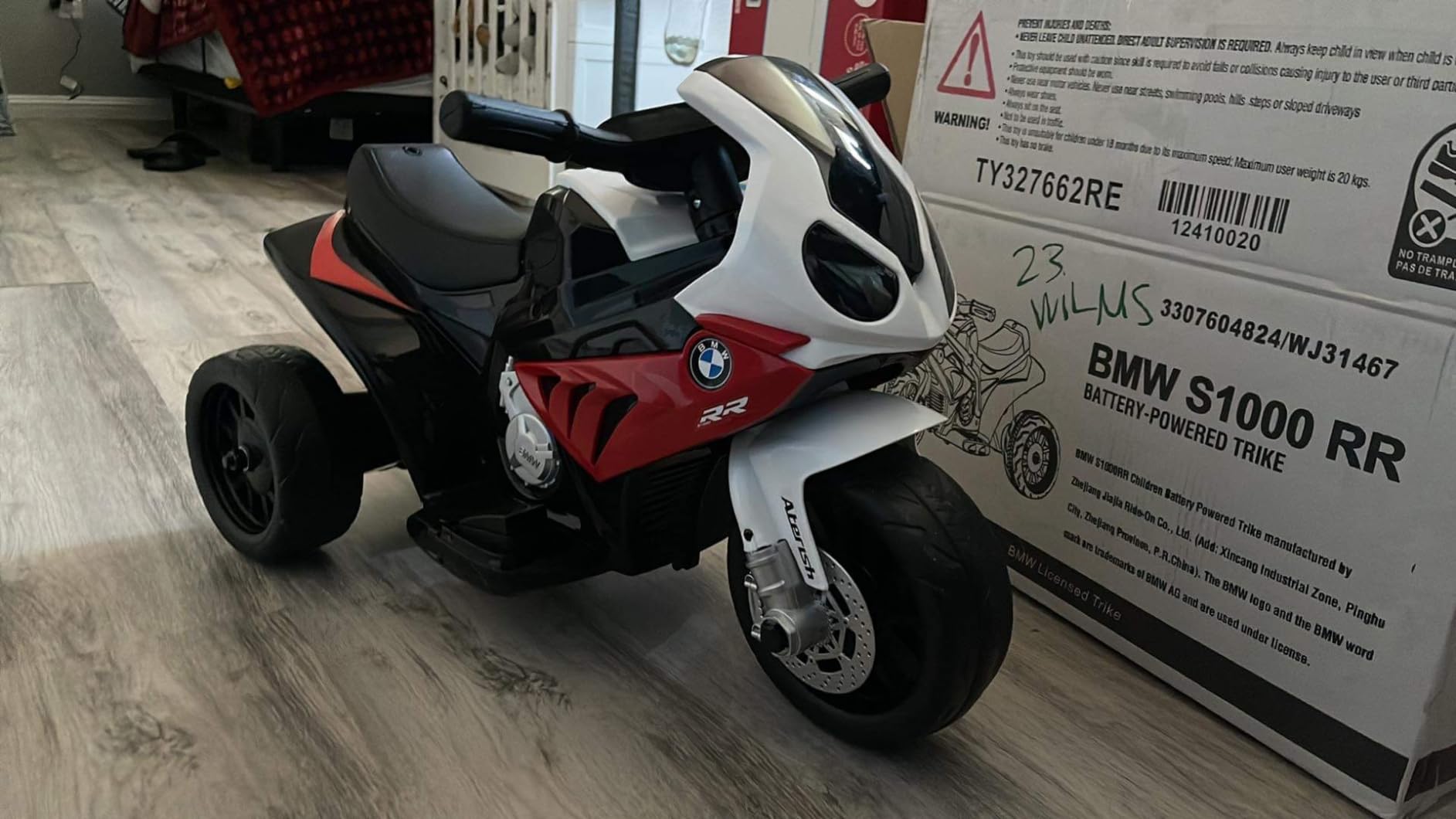 Costzon Licensed BMW Kids Electric Ride-On Motorcycle Toy for Boys & Girls | 3-Wheel, Headlights, Music, 1.8 MPH Max, Spring Suspension, 6V Battery Powered Pedal Toddler Motorcycle Ride on Toys , Gift customer photo 2