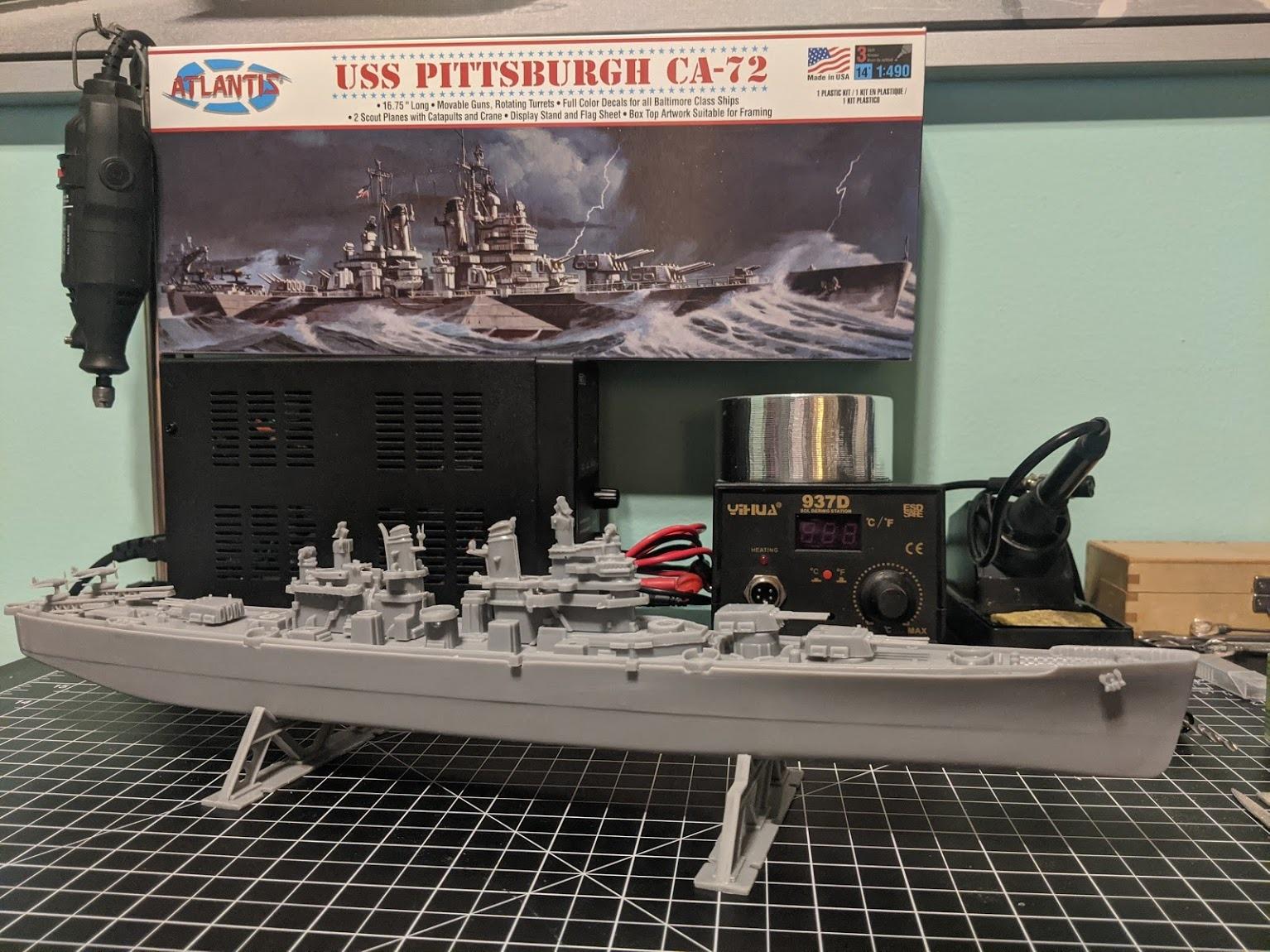 Plastic Model Kit - USS Pittsburgh Ca-72 Heavy Cruiser customer photo 2