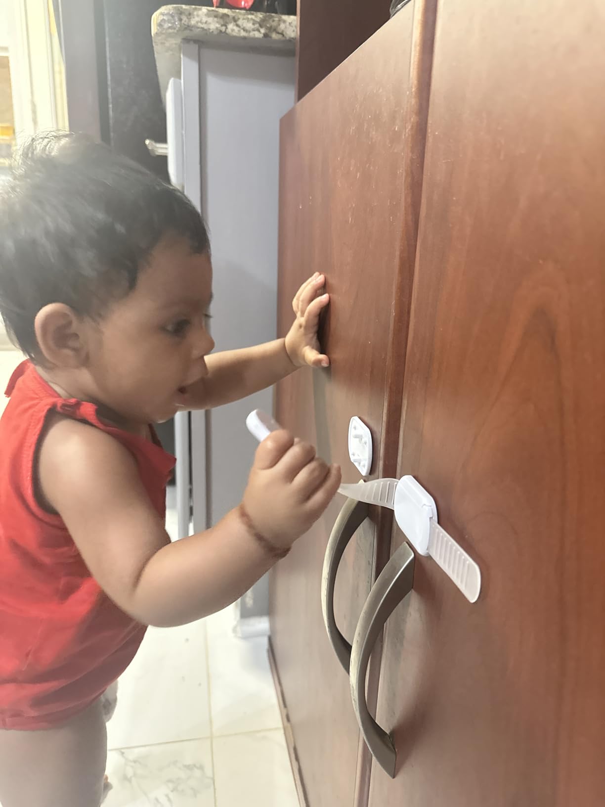 Inaya Complete Baby Proofing Kit - Child Safety Hidden Locks for Cabinets & Drawers, Adjustable Safety Latches, Corner Guards and Outlet Covers - Baby Proof Pack to Keep Your Child Safe at Home customer photo 1