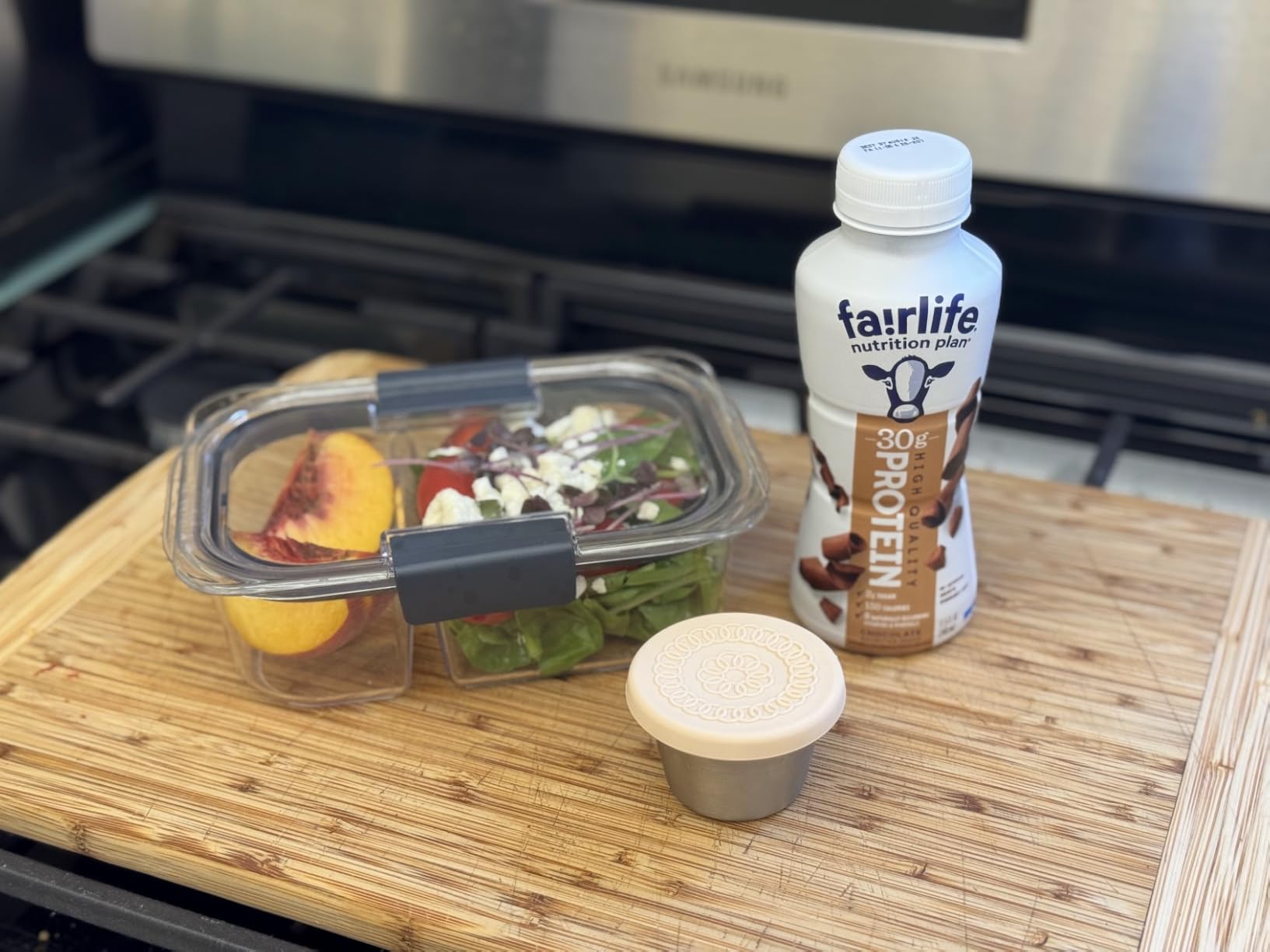 Brilliance BPA-Free Food Storage Containers with Lids, Airtight Clear Set of 2 (9.6 Cup), Ideal for Lunch, Meal Prep, and Leftovers customer photo 2