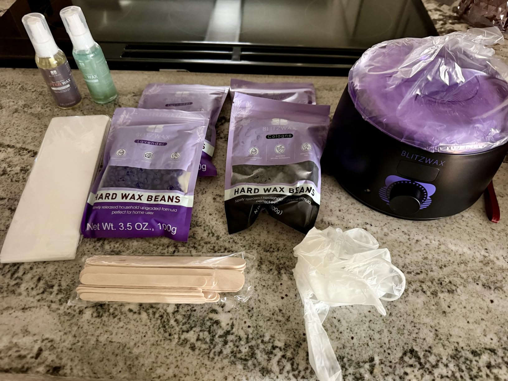 BLITZWAX Waxing Kit for Women, Wax Warmer, Brazilian Bikini 28 Items customer photo 1