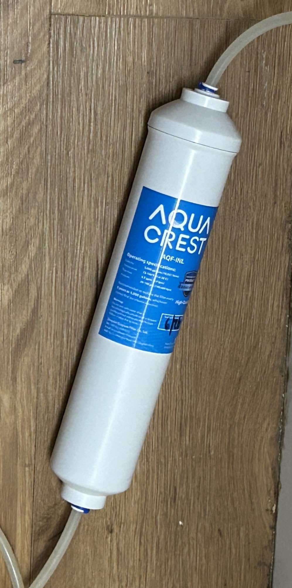 AQUA CREST INL 5 Years Inline Water Filter for Ice Maker and Refrigerator | Reduces Chlorine, Taste& Odor, 1/4-Inch Direct Connect Fittings, Refrigerator, RV, Inline Refrigerator Water Filter customer photo 2