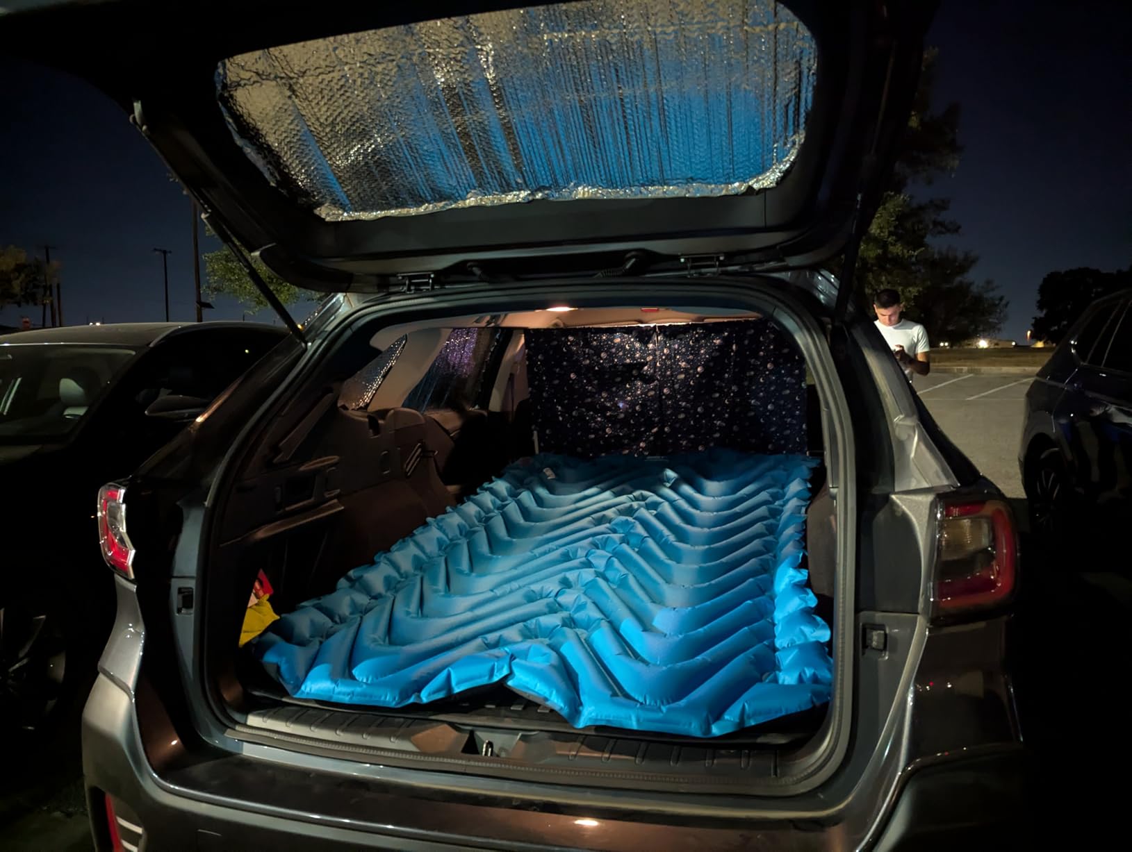 Double V Inflatable Sleeping Pad | Thick, Lightweight, Easy to Inflate, Foldable Air Bed Mattress for Camping & Backpacking customer photo 1