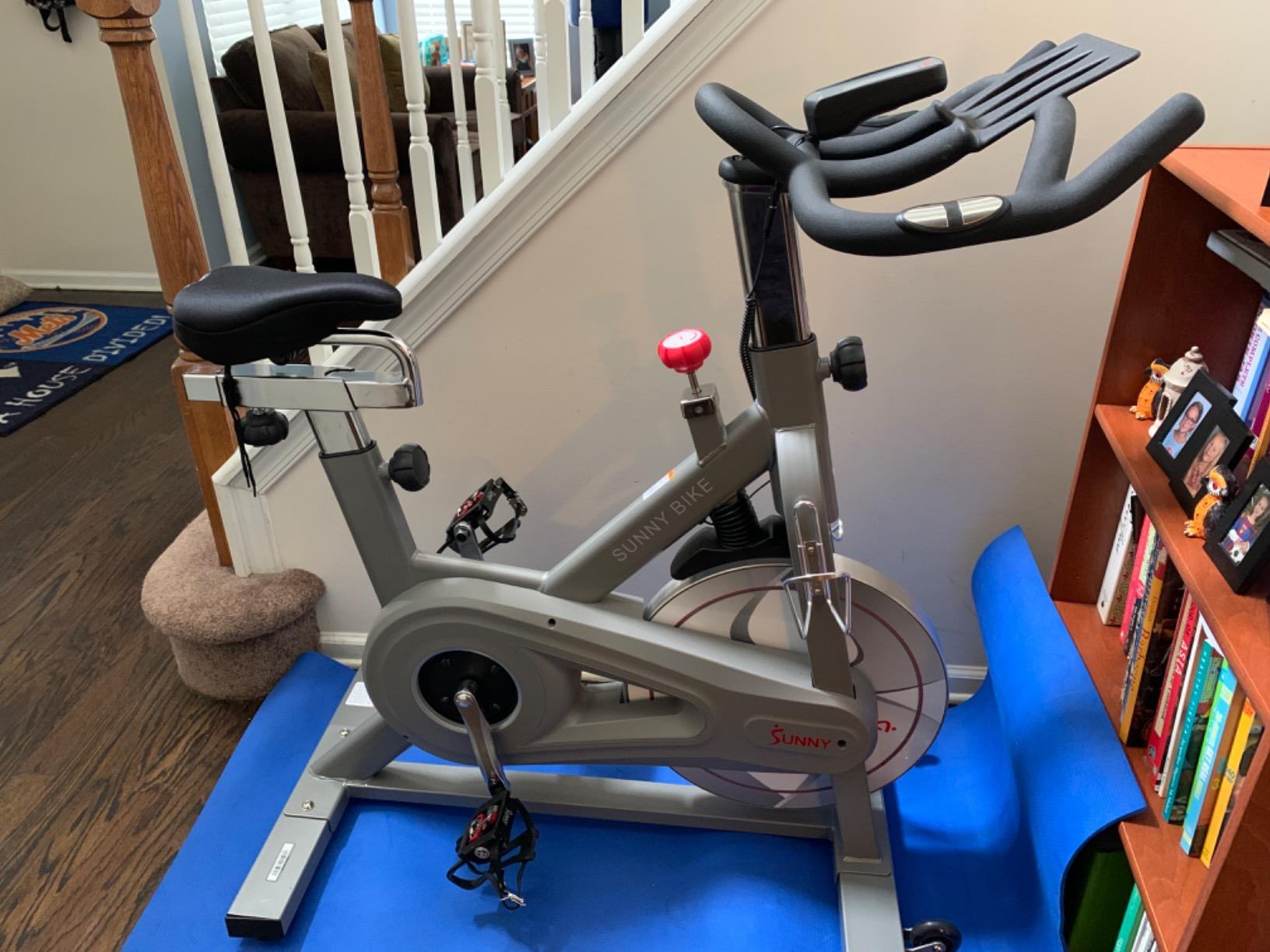 Sunny Health & Fitness Magnetic Exercise Bike for Indoor Cycling customer photo 2