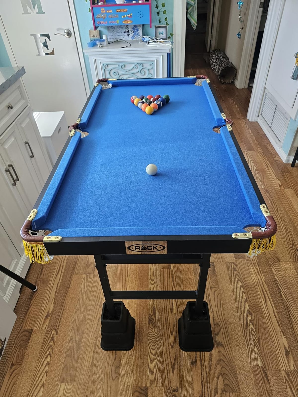 RACK Leo 4-Foot Folding Billiard/Pool Table - Space-Saving Indoor Game Table customer photo 2