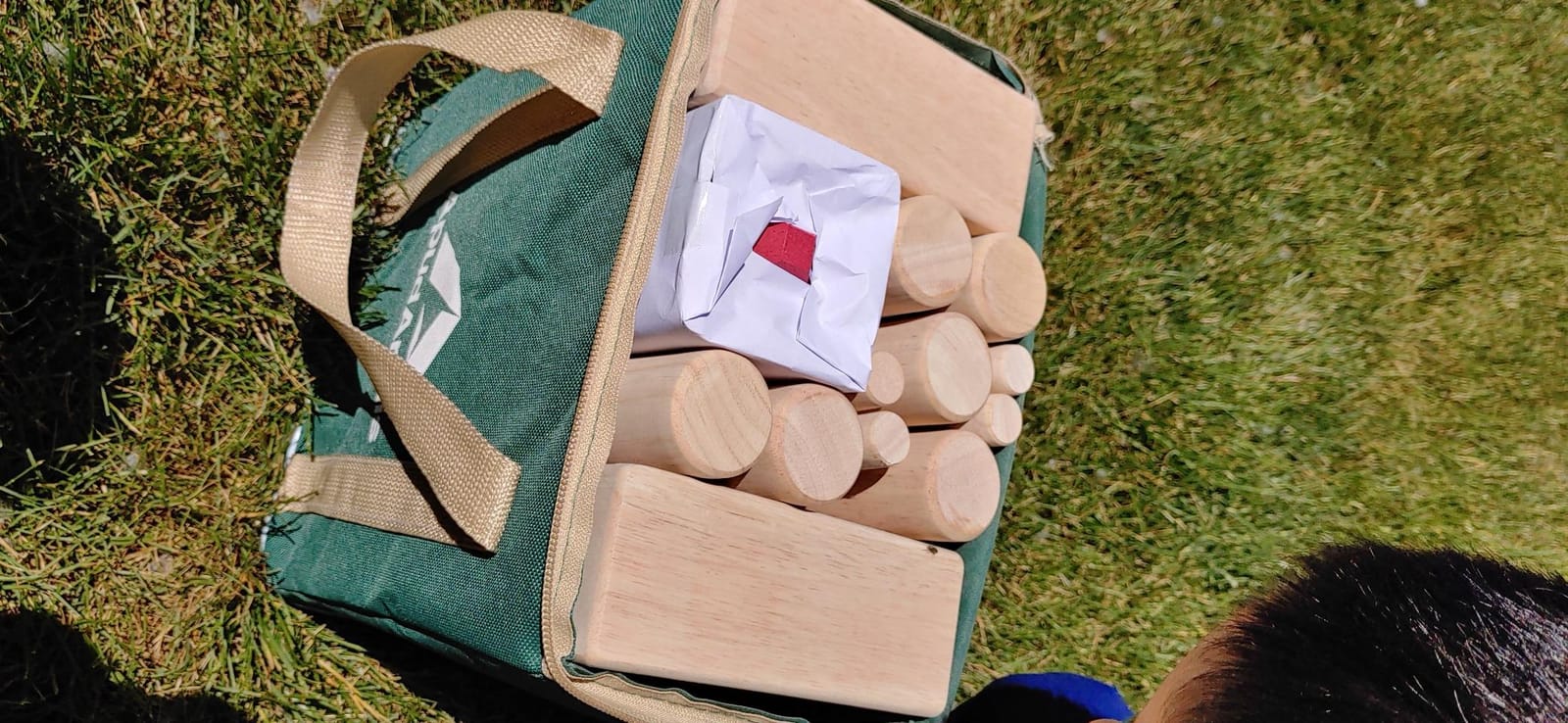 ApudArmis Kubb Yard Game Set, Viking Chess Outdoor Clash Toss Yard Game with Carrying Case - Rubber Wooden Backyard Lawn Games Set for Teenagers Adults Family customer photo 2