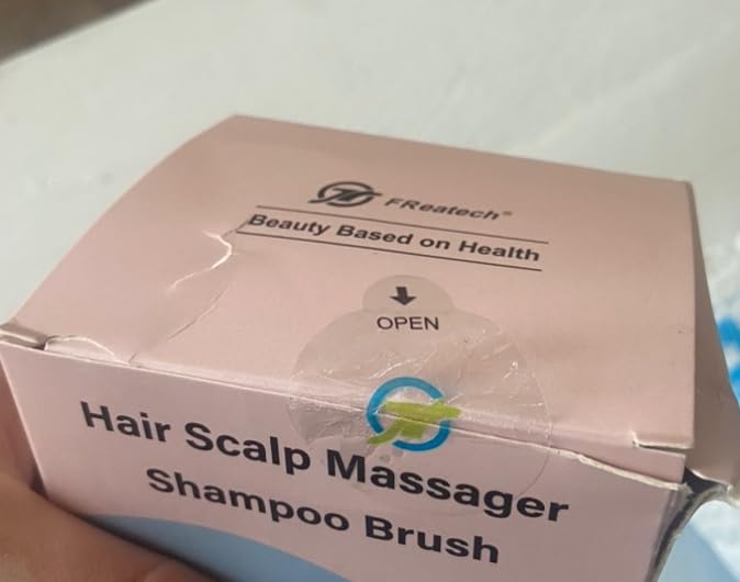 FREATECH Scalp Scrubber Scalp Massager Hair Growth, Shower Shampoo Brush with Silicone Bristles for Dandruff Removal and Hair Care, Wet & Dry Hair Massager Scalp Exfoliator for Men Women Kids, Black customer photo 1