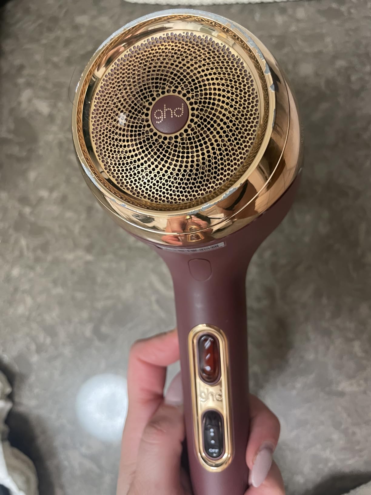 ghd Helios Hair Dryer - 1875w Professional Blow Dryer, Longer Life + Brushless Motor Lightweight Hair Dryer for Salon-Worthy Blowout customer photo 2