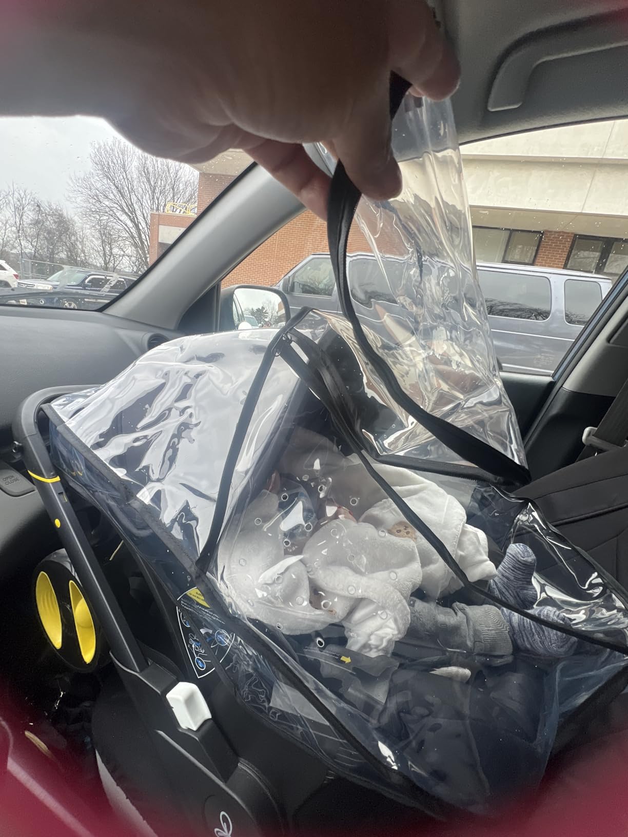 Premium Rain Cover, Compatible with Doona Infant Car Seat Stroller (Regular) customer photo 1