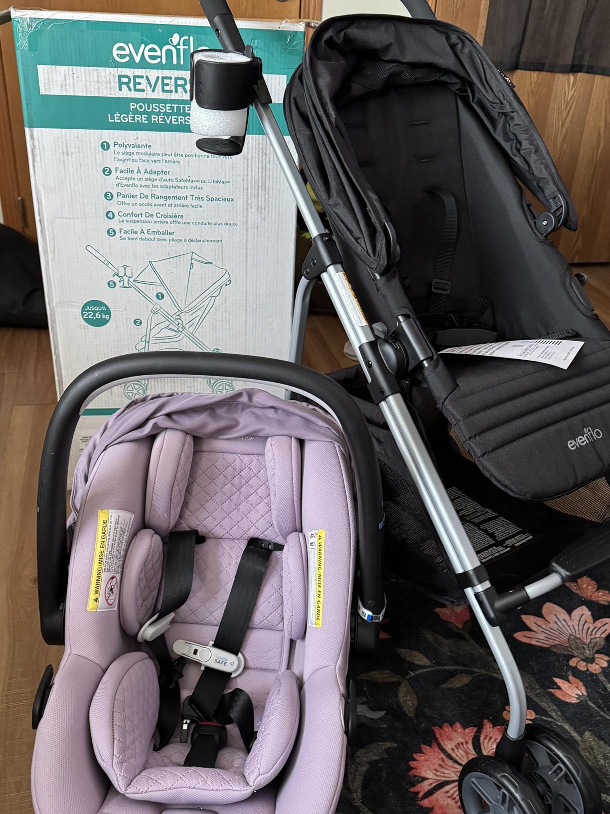 Evenflo Reversi Lightweight Reversible Stroller (Altair Black) customer photo 2