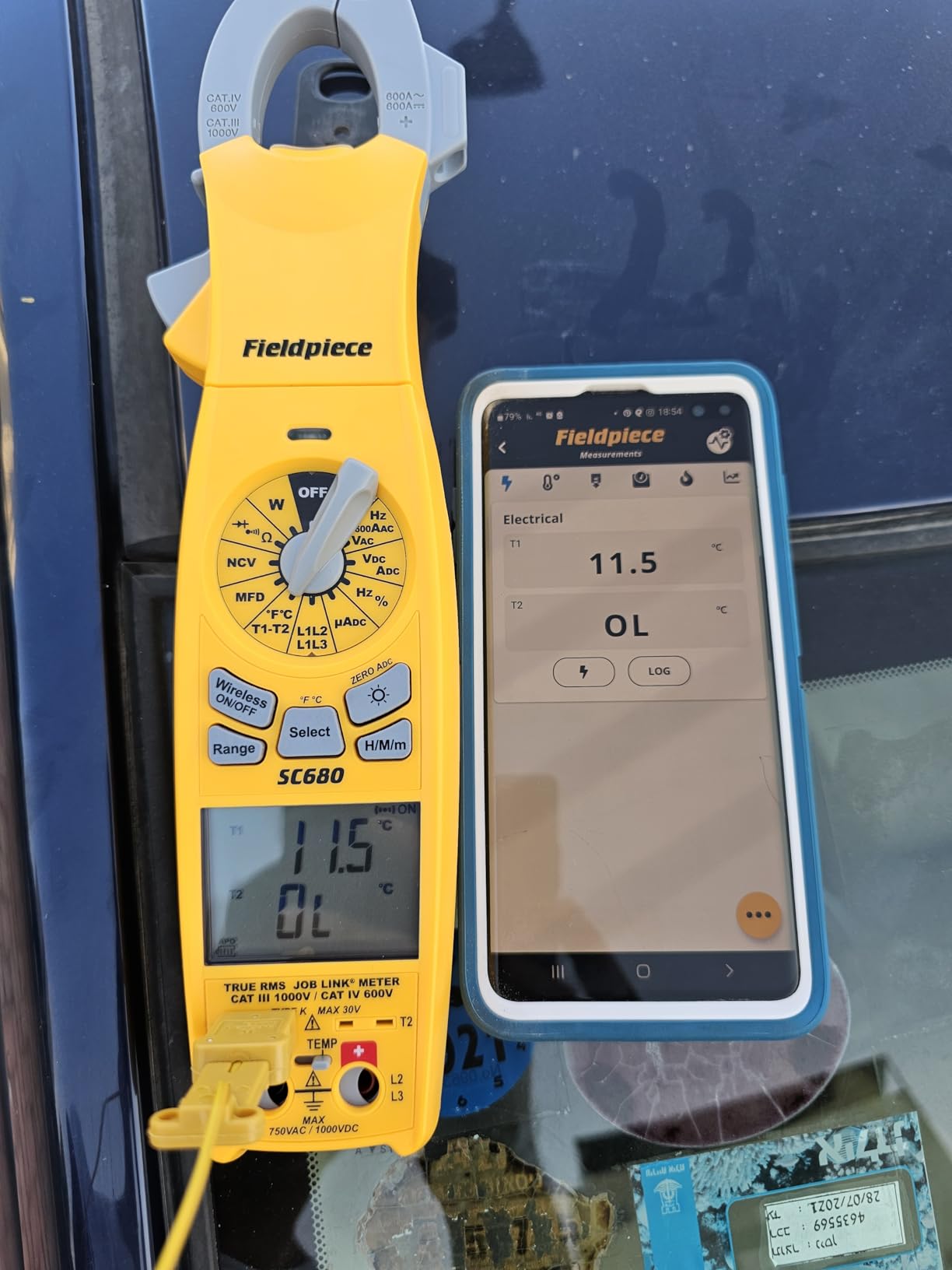 Fieldpiece SC680 Clamp Meter - Wireless Power Multitester for HVACR Professionals customer photo 2
