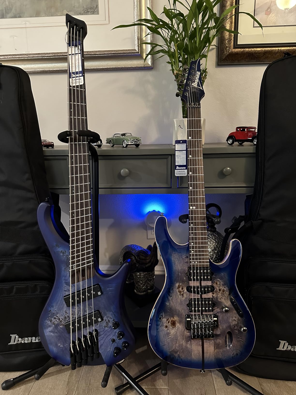 Bass Workshop EHB1505MS Bass Guitar - Pacific Blue Burst Flat customer photo 1
