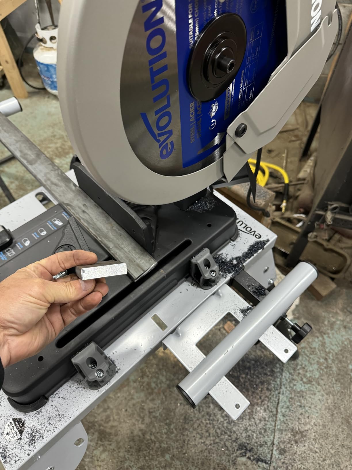 Evolution S355CPSL - Heavy Duty 14 Inch Metal Cutting Chop Saw W/ 14 Inch Carbide-Tipped Blade | Dry Cut | Miter 45° customer photo 1