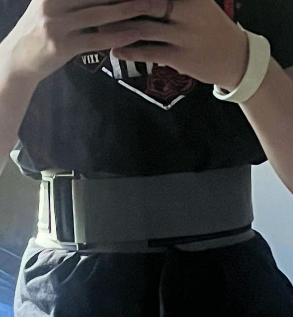 Gymreapers Quick Locking Weight Lifting Belt for Men Gym Belt for Powerlifting Deadlift Belt with 4 Inch Neoprene Metal Buckle Back Support Weightlifting Belt Women customer photo 2