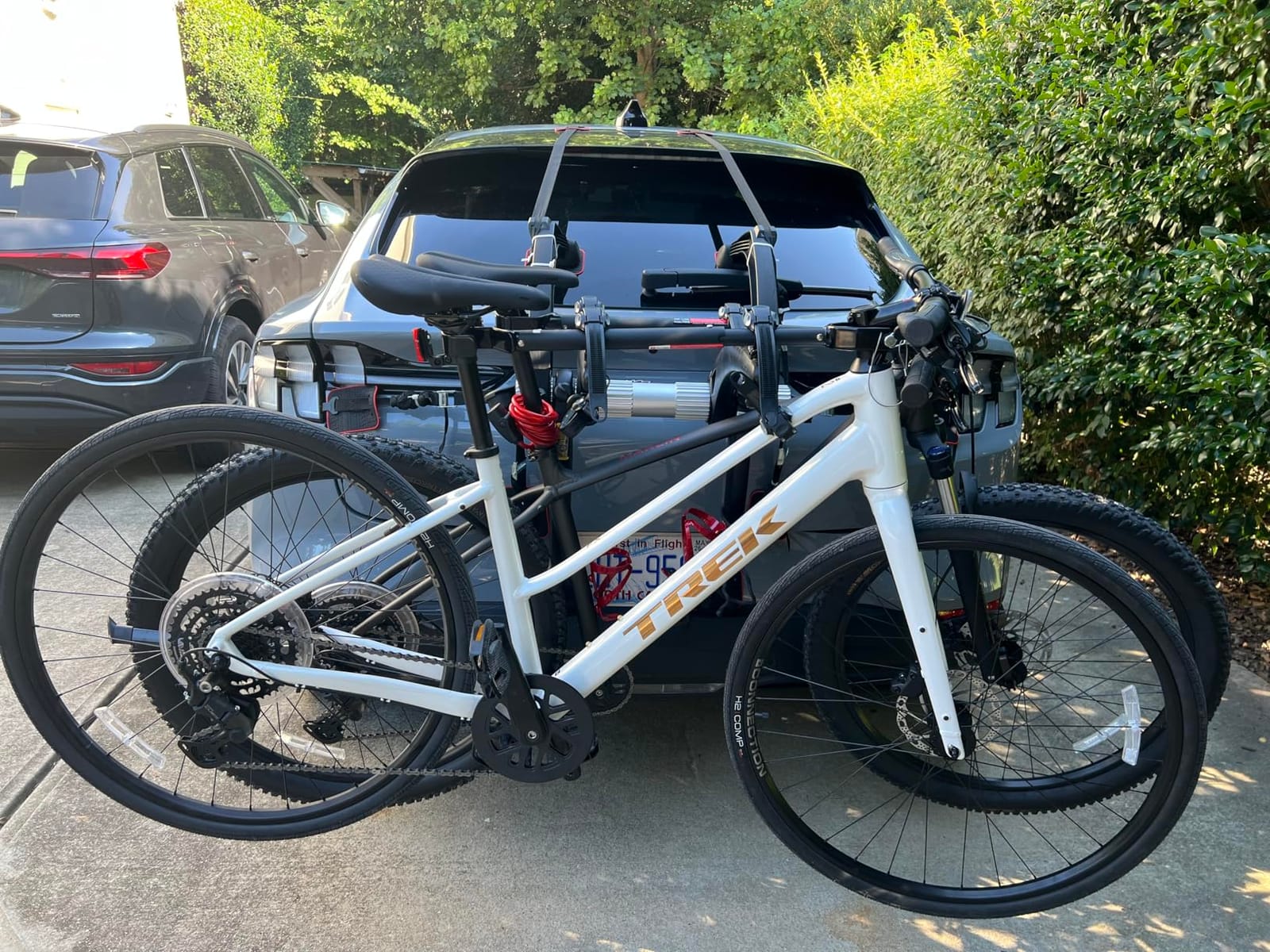 Saris Bones EX 2-Bike Trunk Rack Bicycle Carrier, Durable, Rust-Free, Anti-Sway Straps, Made in USA, Arc-Based Design, 100% Recyclable Materials customer photo 1