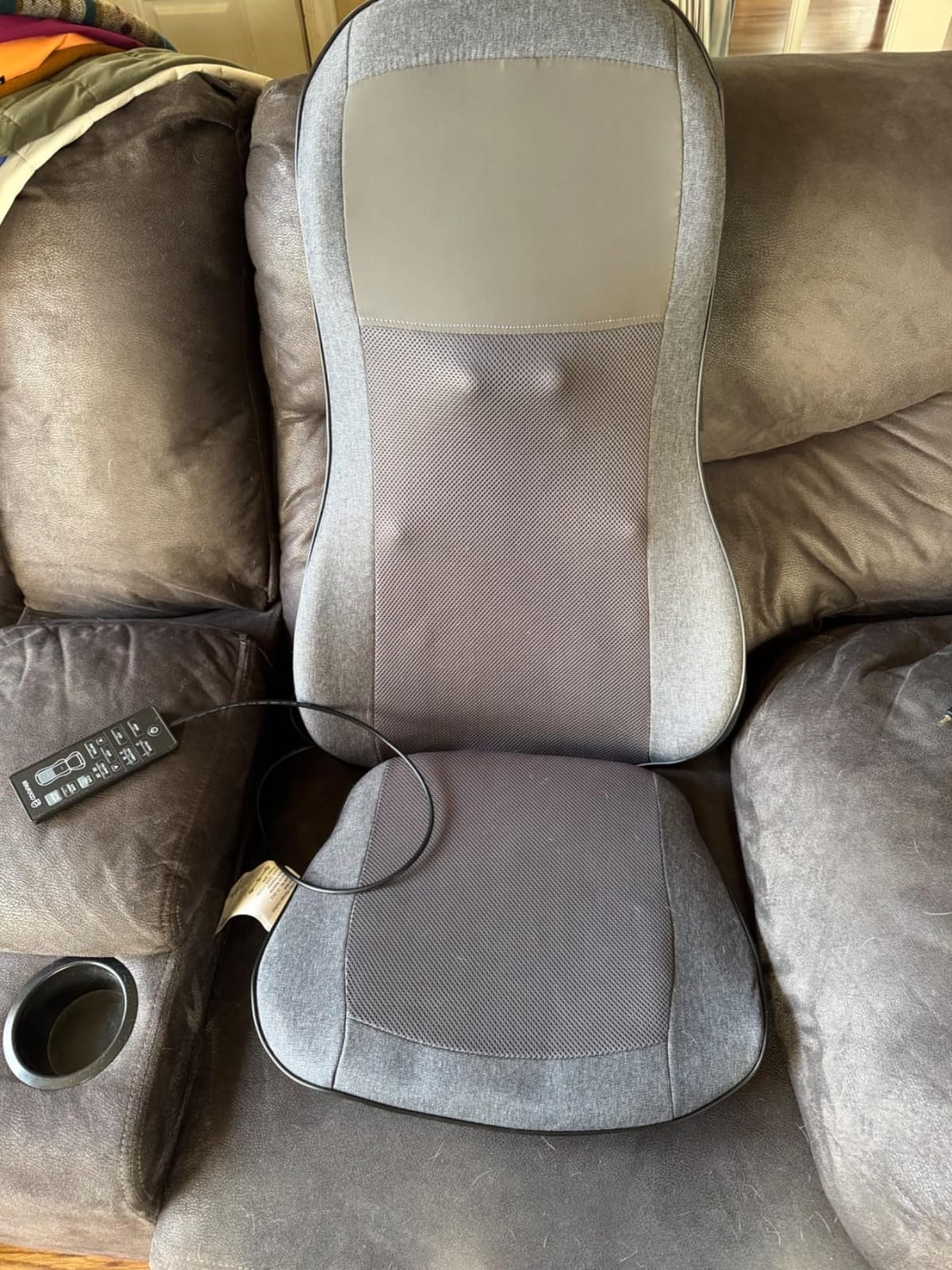 Shiatsu Back Massager with Heat, 2D/3D Massage Chair Pad, 10 Nodes customer photo 2