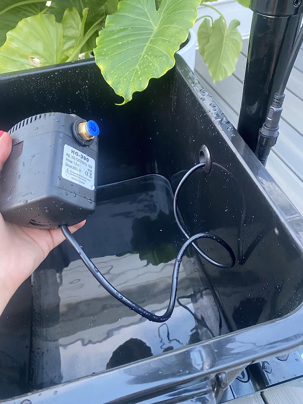Cool-Off 10 Gallon water tank Tropic Breeze Portable Misting Fan with 90 Degree Oscillation (Midnight Black) customer photo 1