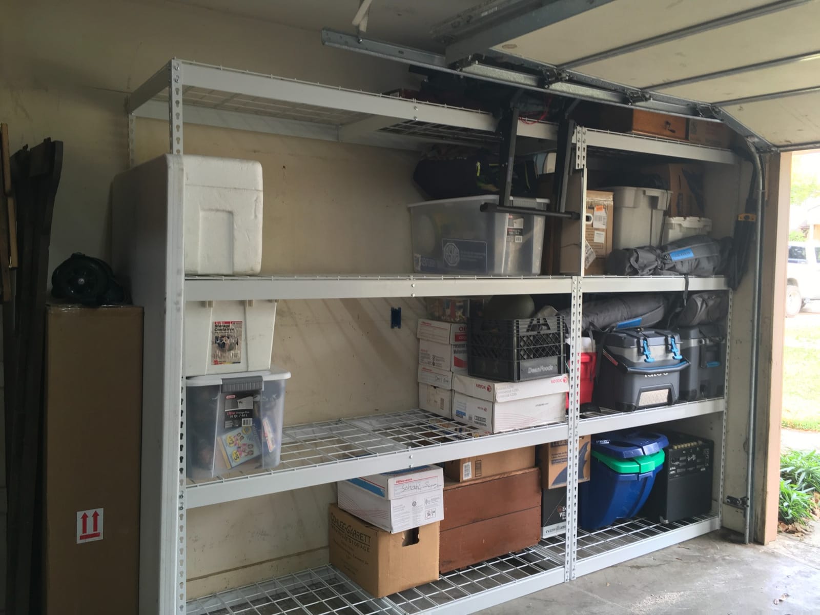 SafeRacks Steel Garage Shelving Rack, 500lb/Shelf, Hammertone (24x92x84) customer photo 1