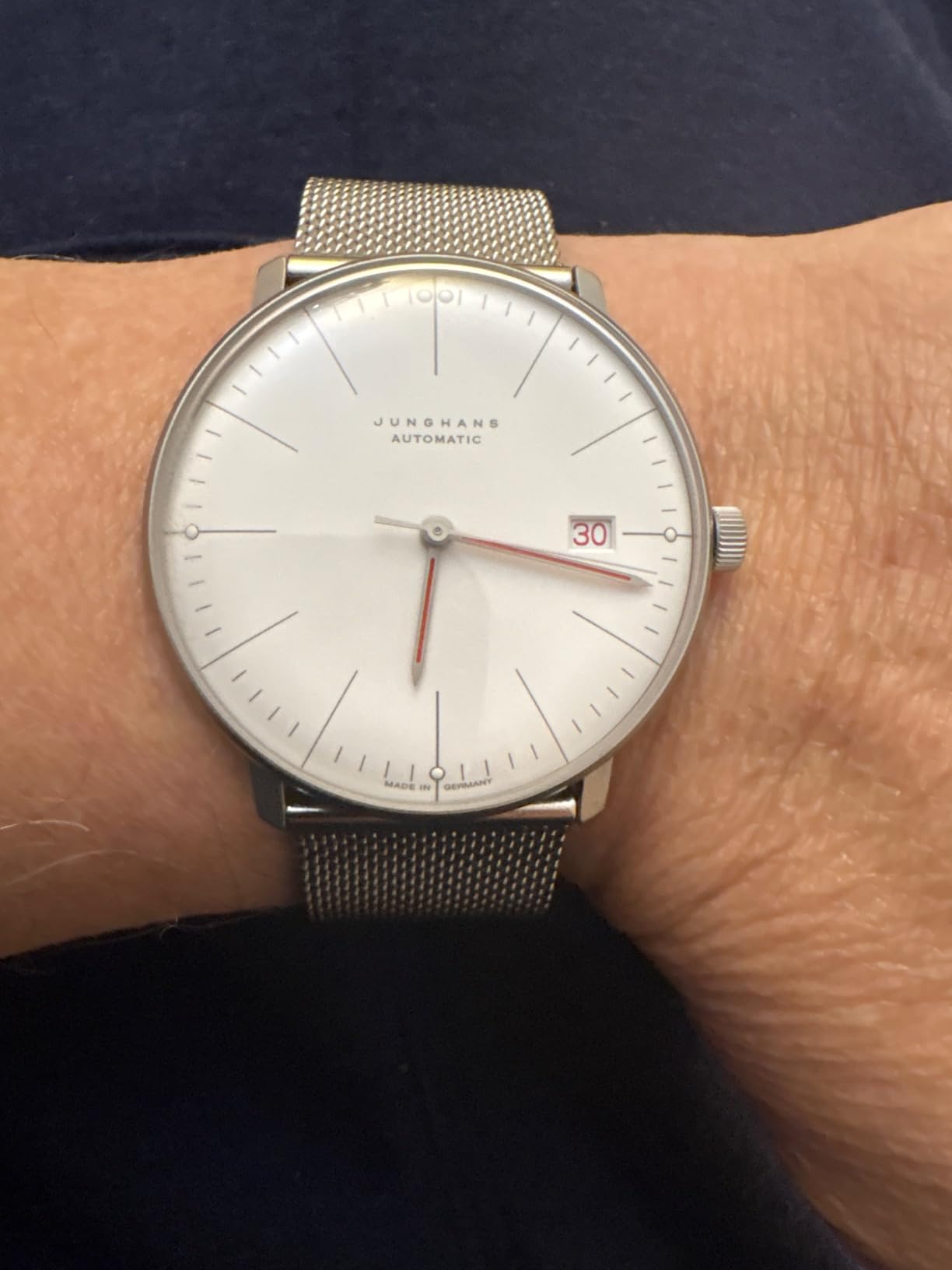 Junghans Max Bill Automatic Bauhaus Sapphire Crystal 027/4009.02 customer photo 2