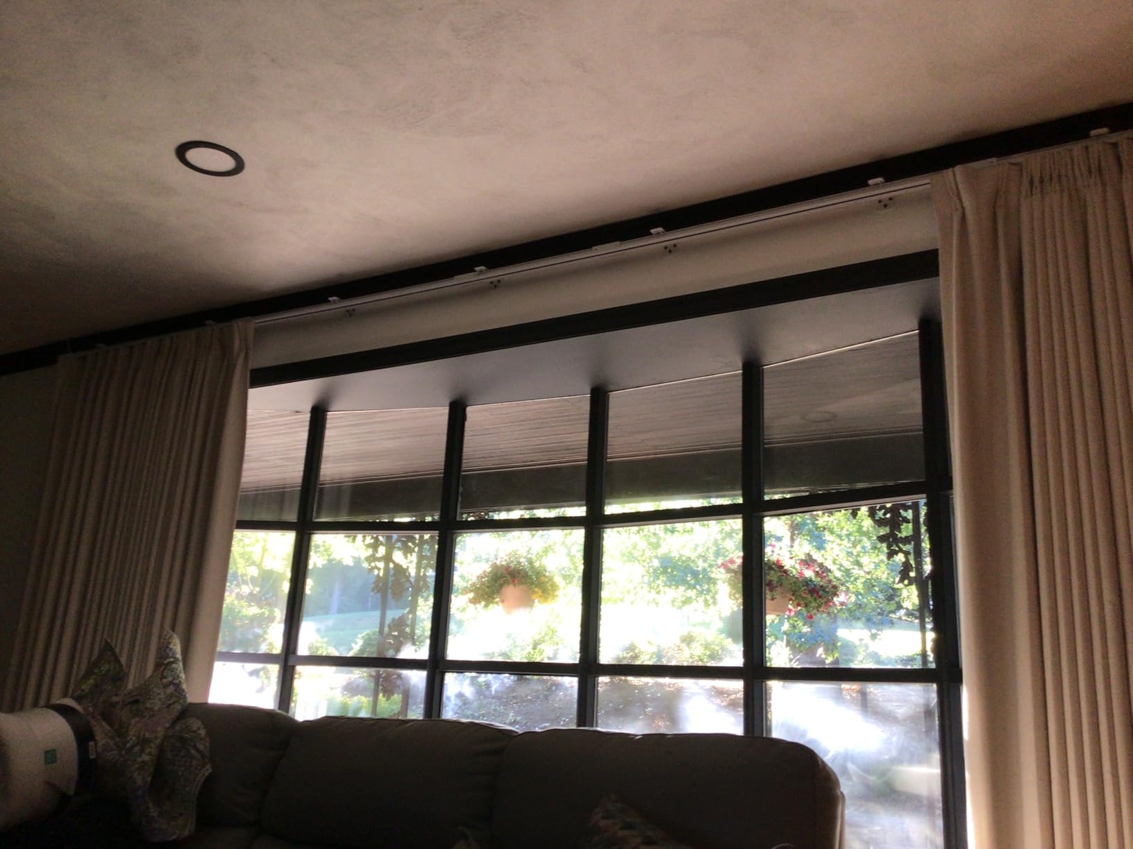 Smart Curtain System, Heavy Duty Electric Curtain Rod, WiFi Control, Compatible with Alexa, Google Home, Adjustable Length (20 ft rod) customer photo 1