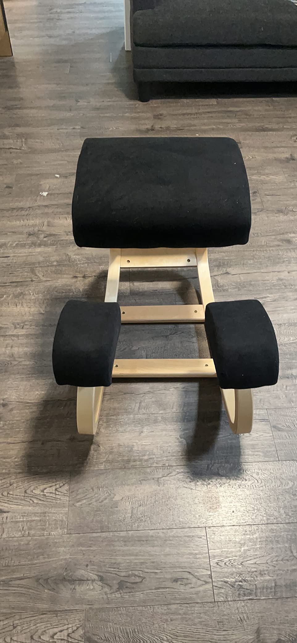 Ergonomic Kneeling Chair with Extra Padding - Posture Support Comfortable Desk Chair - Angled Rocking Stool & Balancing Seat - Natural Relief for Neck or Back Pain customer photo 1