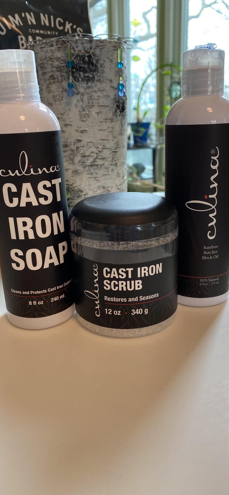 Culina Supreme Cast Iron Care Set: Restoring Scrub, Cleaning Soap & Conditioning Oil | Best for Cleaning Care, Washing & Restoring | 100% Plant-Based | for Cast Iron Cookware, Skillets, Pans & Grills! customer photo 1