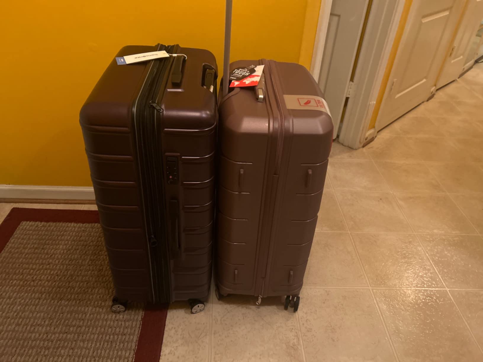 Samsonite Omni 2 28-Inch Large Checked Hardside Luggage with 360° Spinner Wheels - Scratch Resistant Hardshell - TSA Lock - Expandable Polycarbonate Shell for Lightweight Travel - Artic Silver customer photo 2