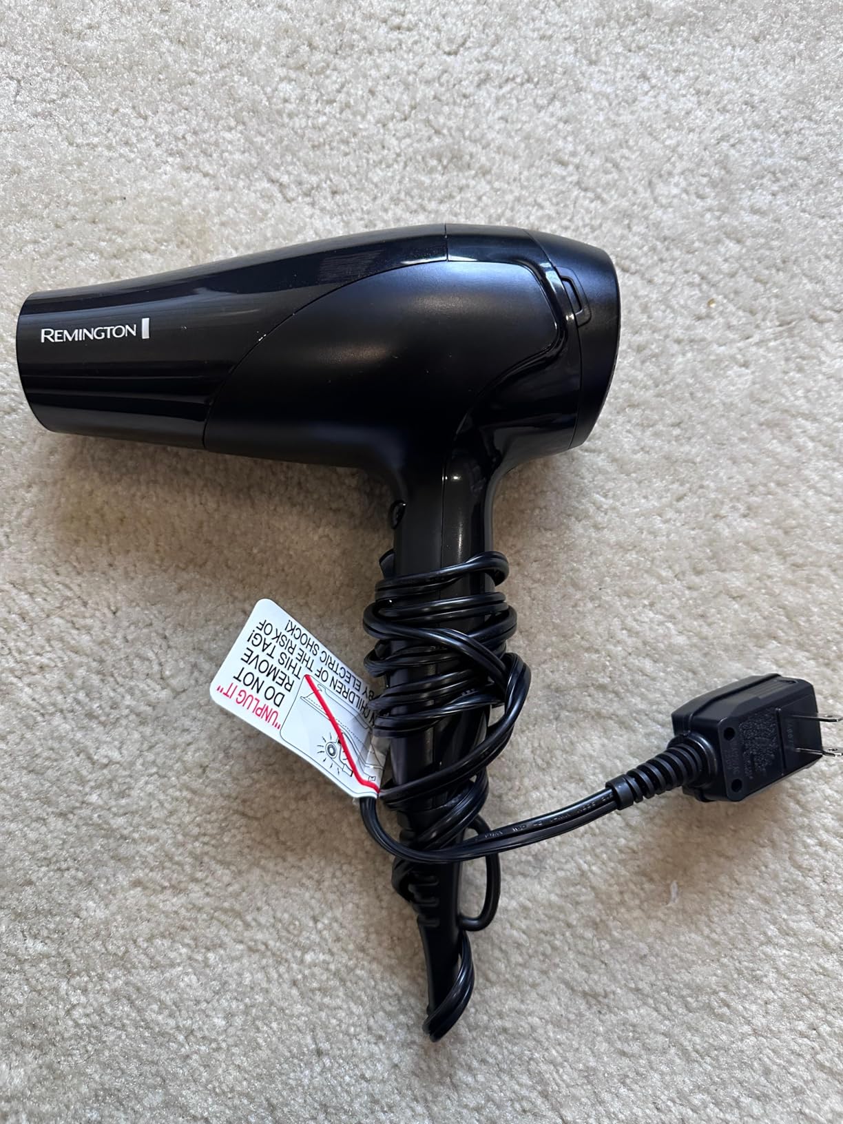 Remington Damage Protection Hair Dryer, Ceramic Ionic Technology | Diffuser and Concentrator Attachments, 3 Piece Set, 1875W Power, 3 Heat and 2 Speed Settings customer photo 2