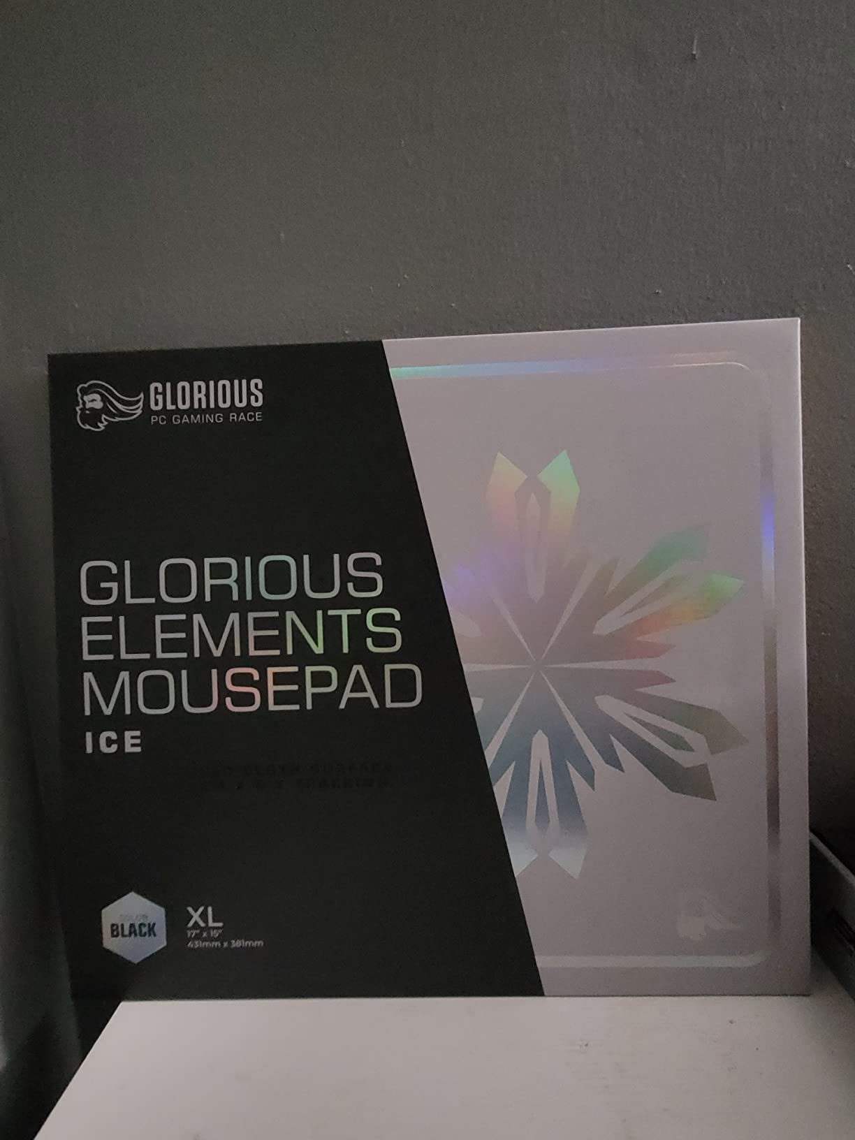 GLORIOUS Elements Air Mousepad - XL Hard and Ultra Thin Polycarbonate Flexible Surface Large Gaming Mouse Pad 15