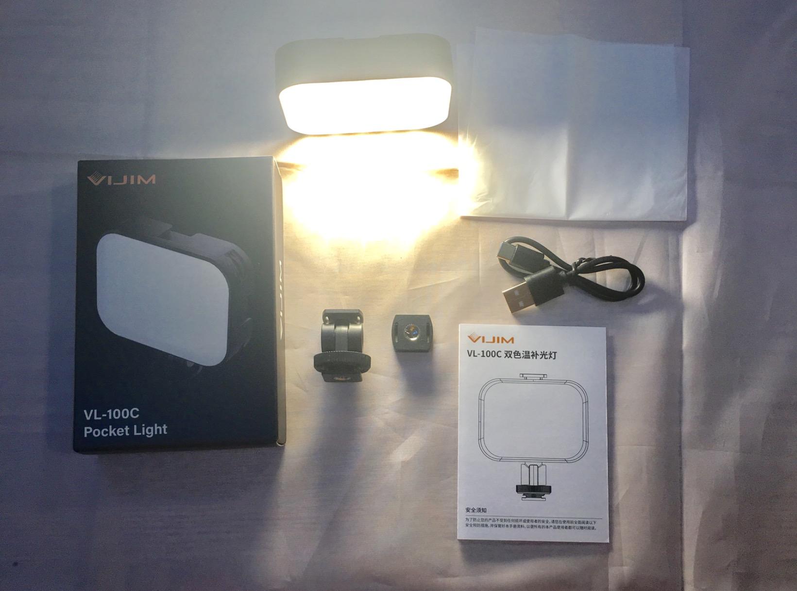VIJIM VL100C Bi-Color LED Video Light on Camera Adjustable Angle Dimmable | 2500-6500K CRI95+, Rechargeable Type-c, Build-in 2000mAh, with 4 Cold Shoes, Mini Hot Shoe Swivel Mount for Tripod Mic Vlog customer photo 2