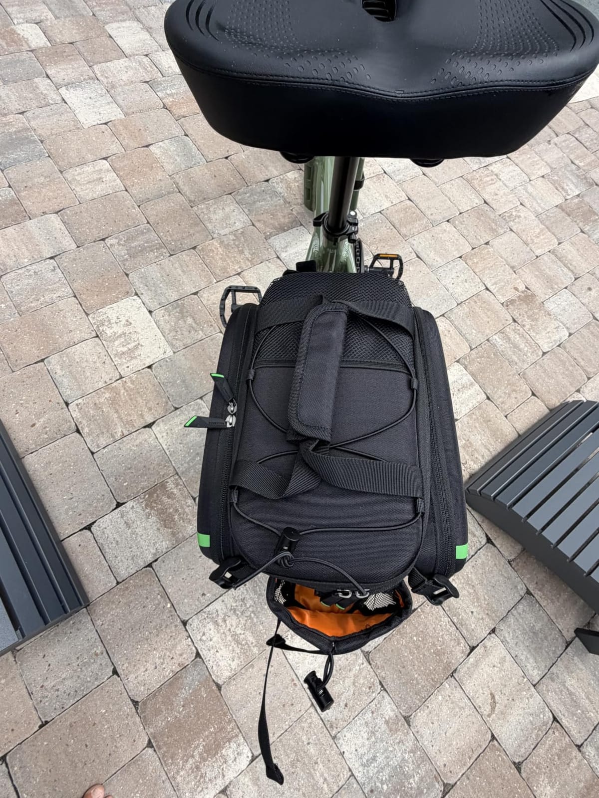 ROCKBROS Bike Trunk Bag 17L-45L Rear Rack Bags for Bicycles Waterproof | Include Rain Cover, Ideal MTB & Road Bike, Compatible with Taillight & Water Bottle customer photo 1