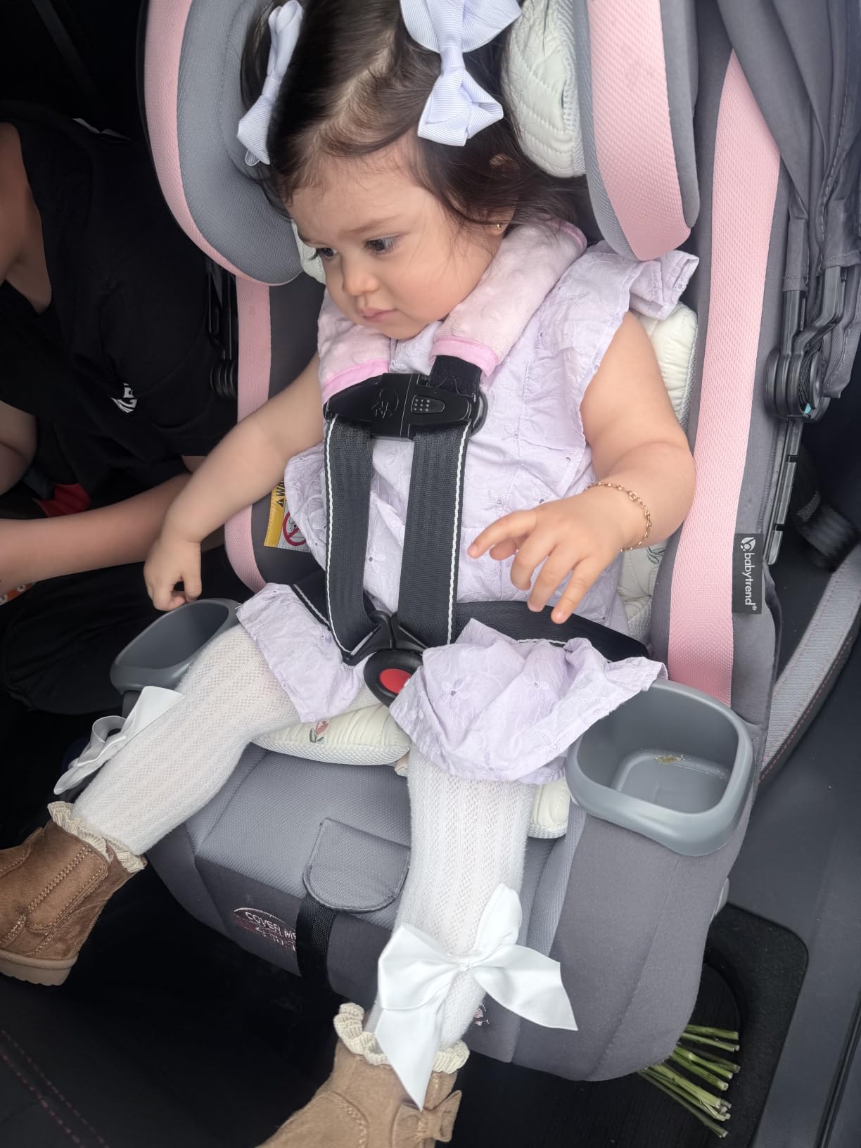 Baby Trend Cover Me 4-in-1 Convertible Car Seat, Scooter - Built-in Canopy, 4-Stage Growth System, Plush Comfort Padding, Multi-Position Recline customer photo 2