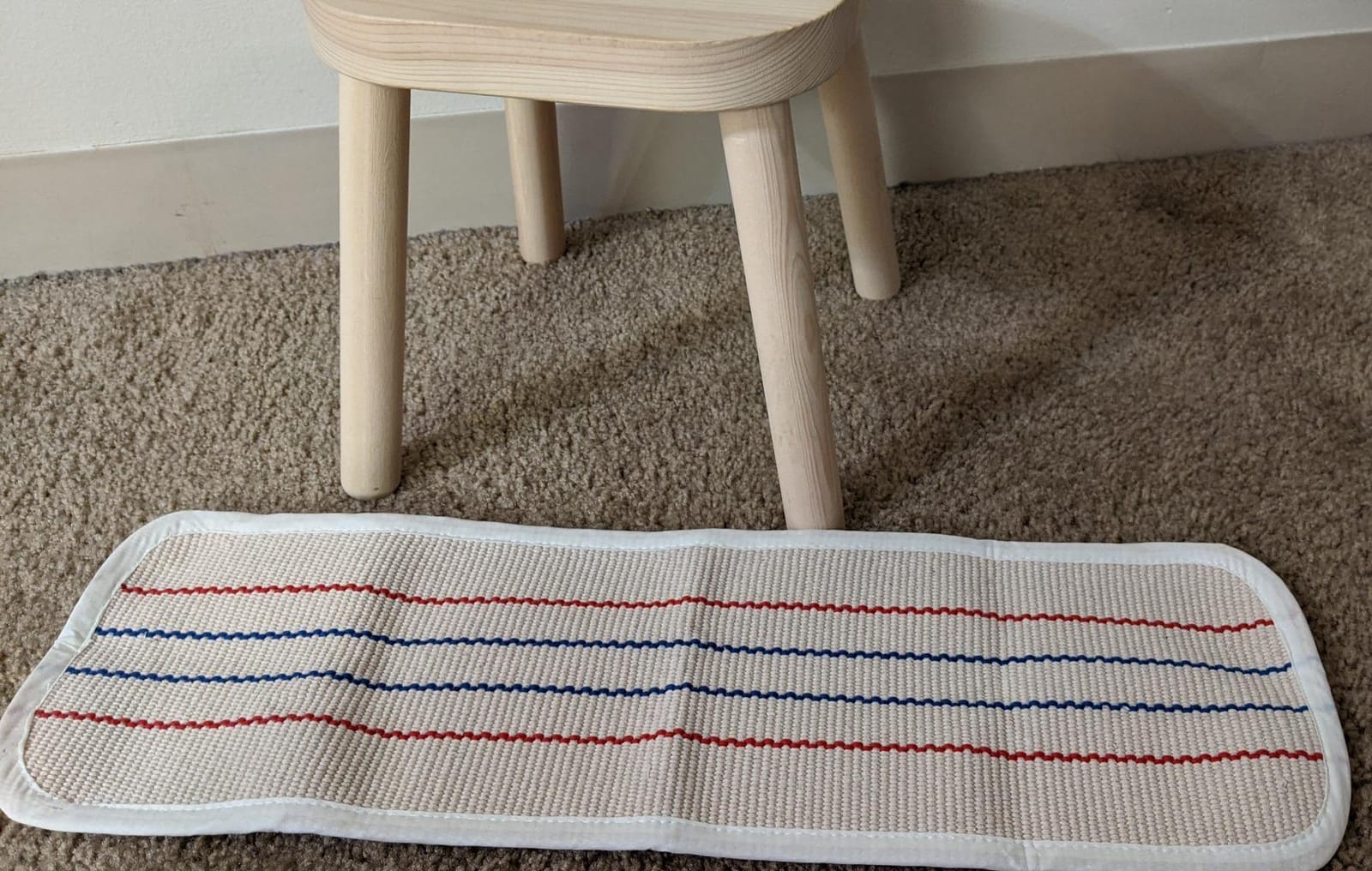 JE JOUE Montessori Materials Children Playing Mat Pure Cotton Working Rug customer photo 2
