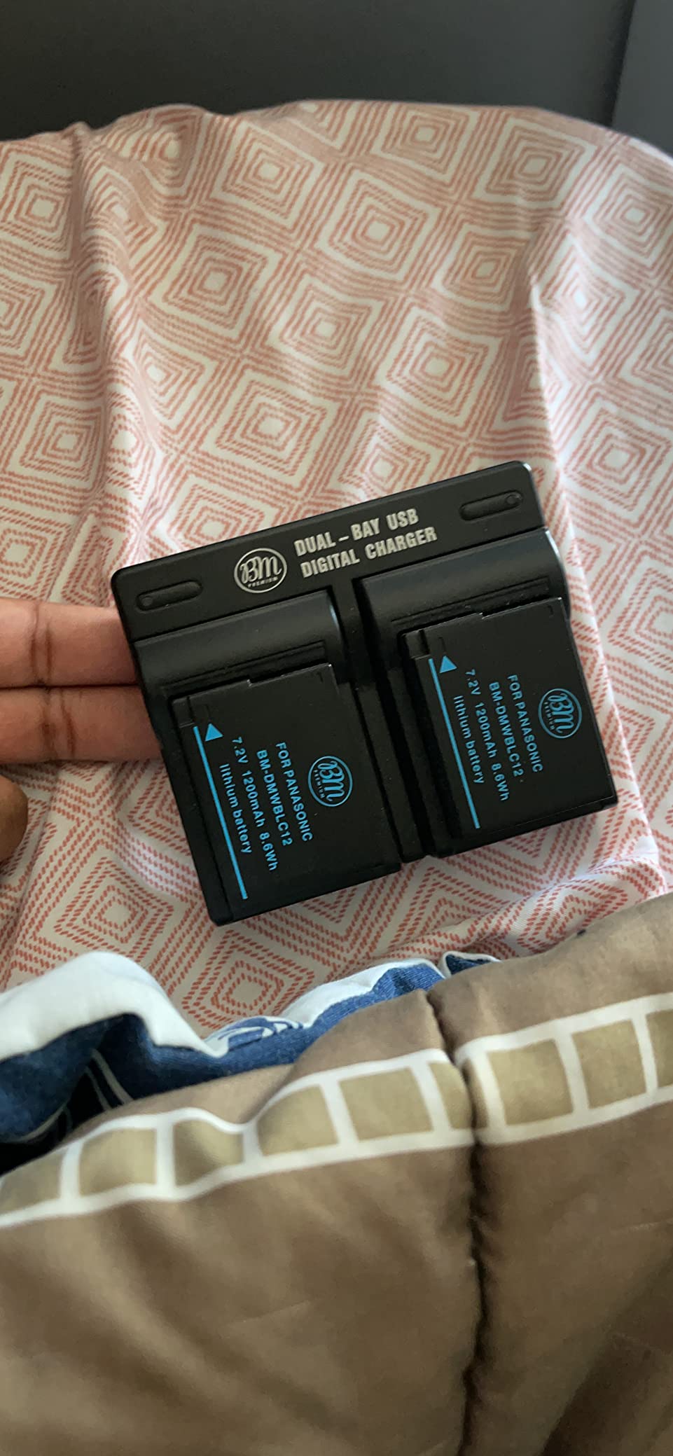 BM Premium 2 Pack of DMW-BLC12 Batteries and Dual Bay Charger for Panasonic Lumix DC-FZ1000 II DC-G95 DC-G97 DMC-G85 DMC-GH2 DMC-G5 DMC-G6 DMC-G7 DMC-GX8 DMC-FZ200 DMC-FZ300 FZ1000 DMC-FZ2500 Cameras customer photo 2