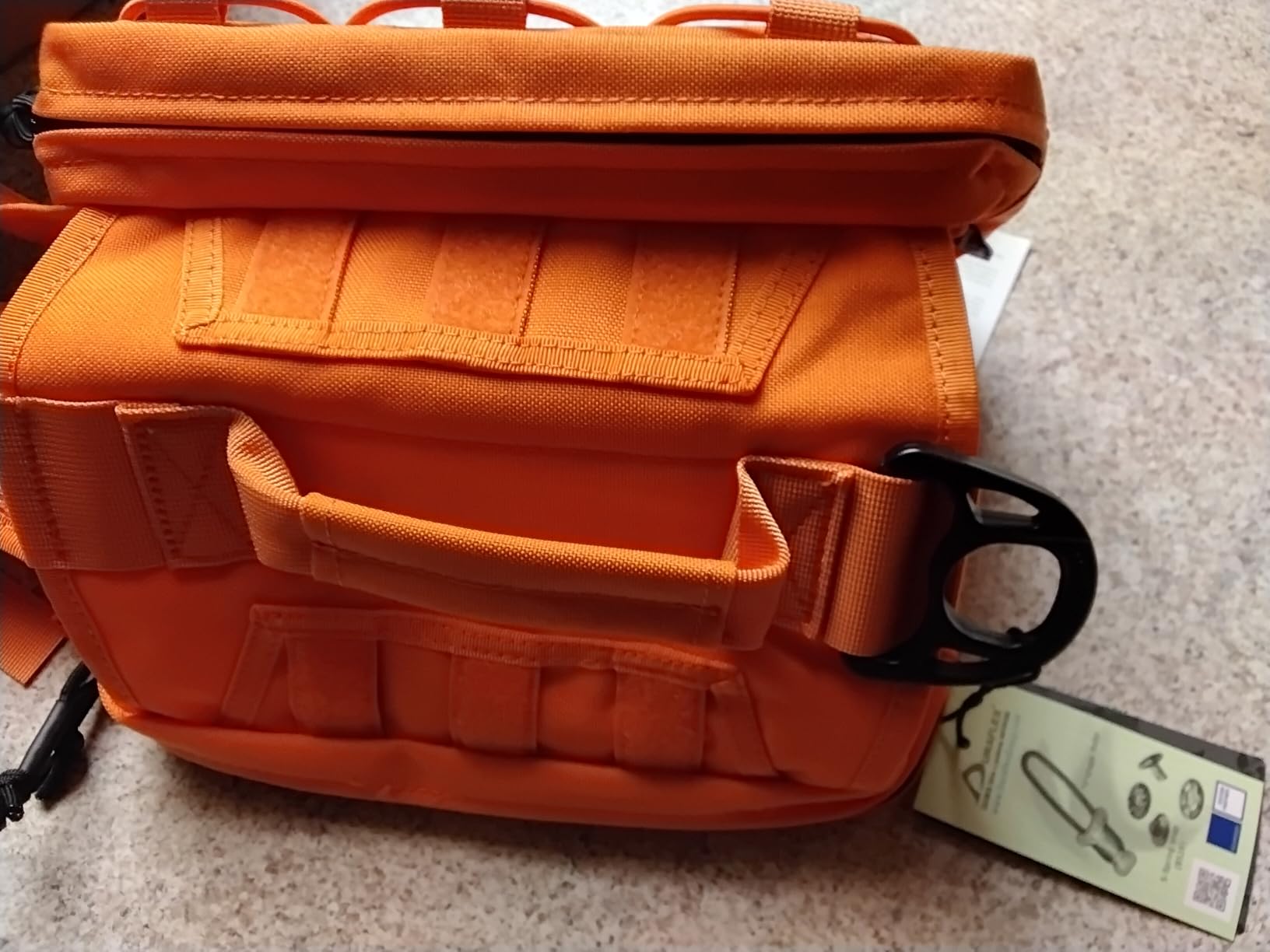 ONETIGRIS Dog Backpack for Medium & Large Dogs, Nylon Backpack for Dogs Tactical Pet Backpack with Side Pockets for Hiking Walking Training Running (Green, Medium) customer photo 1