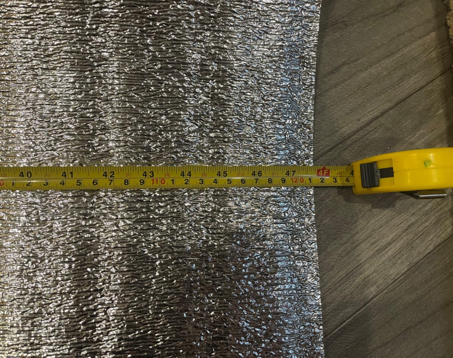 SmartSHIELD -5mm 24''X50ft R17 Reflective Insulation Roll, Foam Core Radiant Barrier, Thermal Insulation - FOIL/FOIL customer photo 2