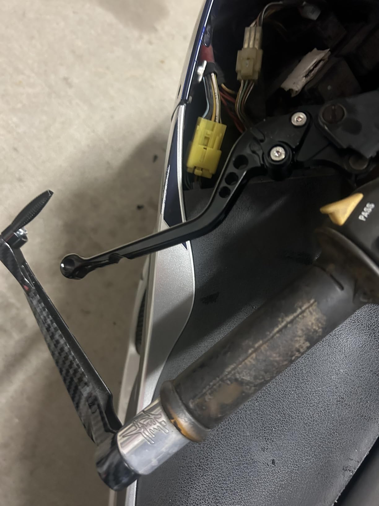 F FIERCE CYCLE 1 Pair Universal 22mm Brake Clutch Lever Protector Hand Guard for Motorcycle Black customer photo 1