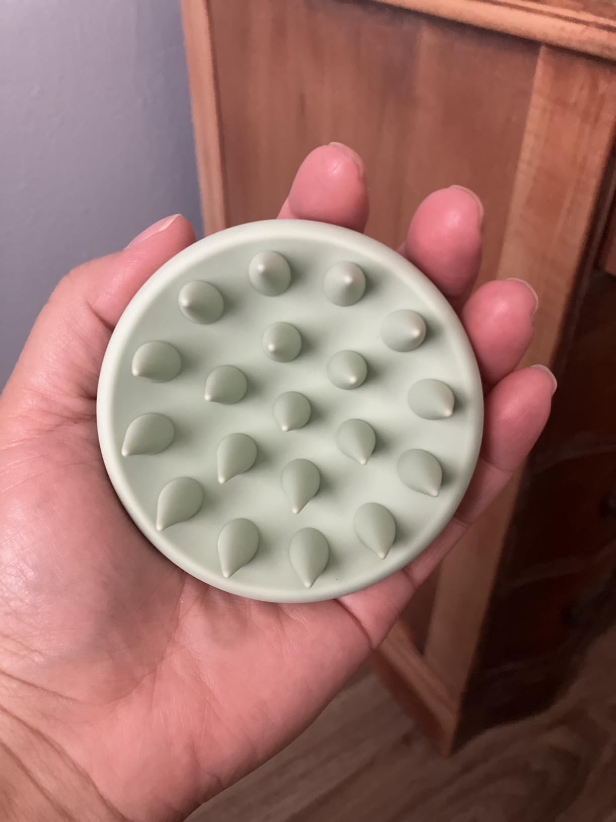 HEETA Silicone Scalp Massager Hair Scrubber Shampoo Brush for Hair Growth customer photo 2