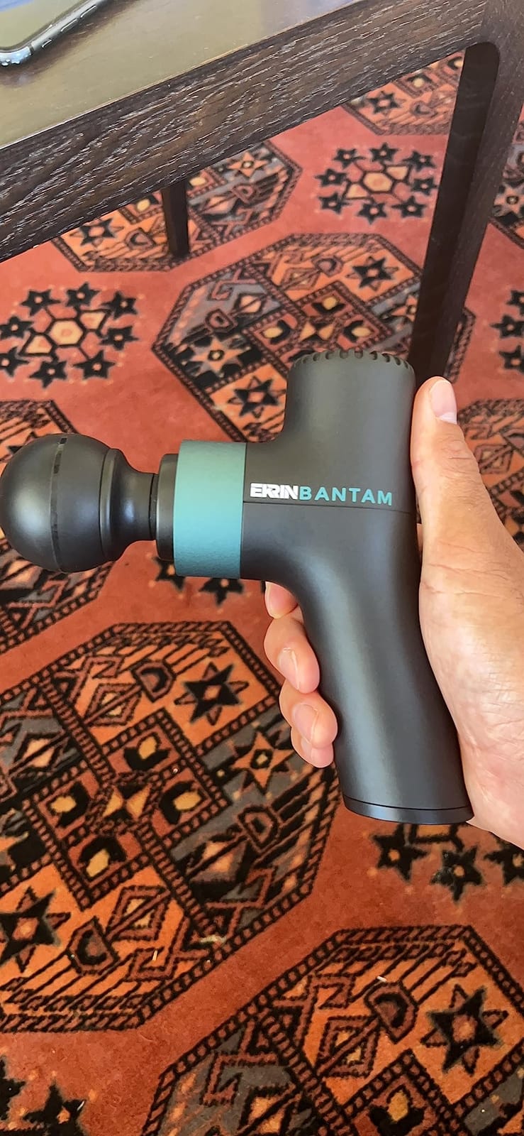 Ekrin Athletics Bantam Mini Massage Gun - Compact Deep Tissue Muscle Massager with Adjustable Speeds & 4 Attachments - Long Battery Life, Lightweight, Travel Friendly customer photo 1