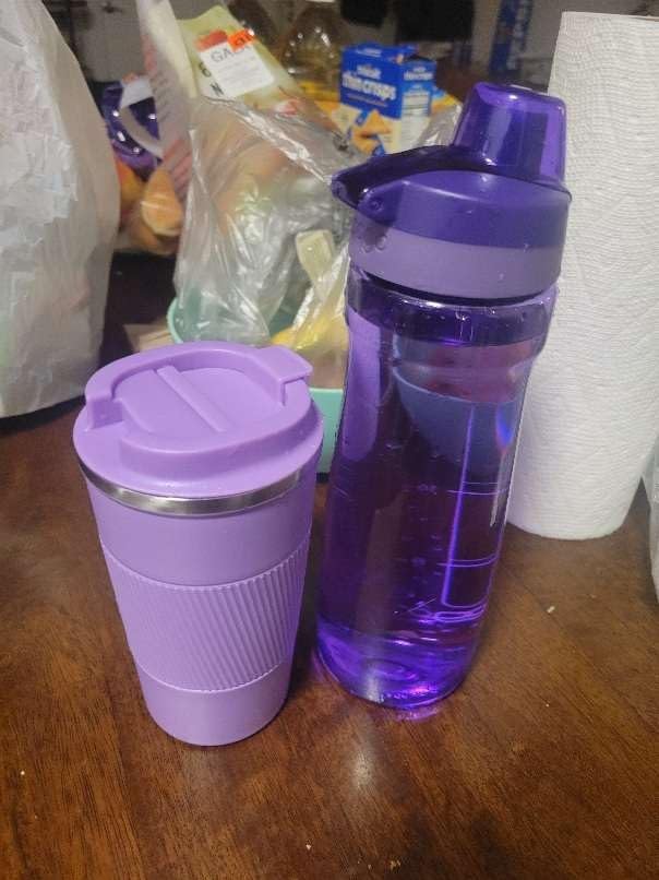YINJOYI 17oz Travel Coffee Cups Insulated Mug Thermal Tumbler to Go with Lid Leak Proof Reusable Stainless Steel Coffee Mug customer photo 1
